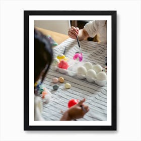 Children Easter Eggs Art Print