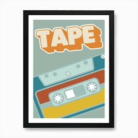 Retro Cassette Poster Music Poster Gift Album Poster Funky Wall Art Pop Art Retro Art Print Hip Hip Mix Tape Art Print