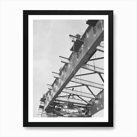 Pit River Bridge Under Construction, Shasta County, California By Russell Lee Art Print