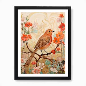 Hermit Thrush 1 Detailed Bird Painting Art Print