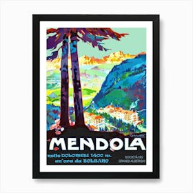 Mendola, Trentino, Italy Art Print