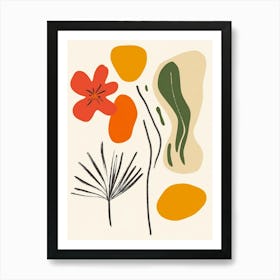 Abstract Floral Painting 40 Art Print