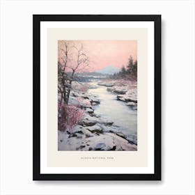 Dreamy Winter National Park Poster  Acadia National Park United States 1 Art Print