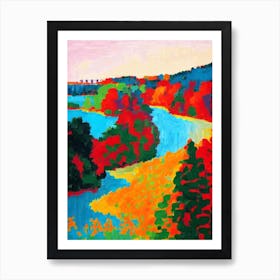 Krka National Park 1 Croatia Abstract Colourful Art Print