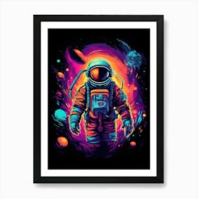 Astronaut In Space 20 Art Print