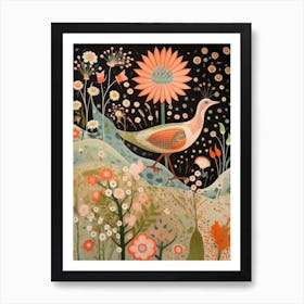 Kiwi 2 Detailed Bird Painting Art Print