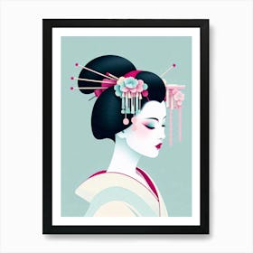 Japan Geisha Visual 101 Art Print