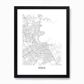 Doha Art Print