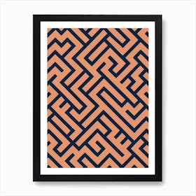 Maze Pattern Art Print