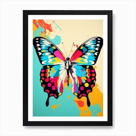 Pop Art Skipper Butterfly 3 Art Print