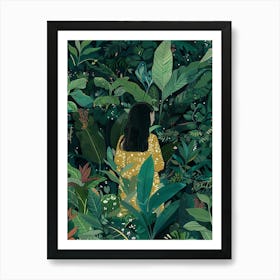 In The Garden Green 8 Art Print