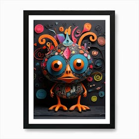 Colorful Owl 1 Art Print