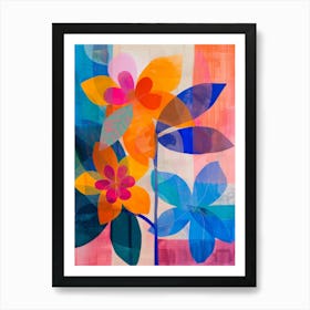 Abstract Flowers 8 Art Print