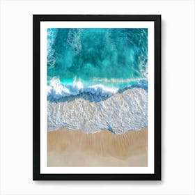 Aerial View Of A Beach 55 Art Print