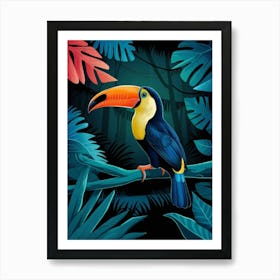 Toucan In The Jungle Art Print