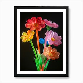 Bright Inflatable Flowers Gaillardia 2 Art Print