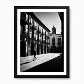 Alcala De Henares, Spain, Black And White Analogue Photography 2 Art Print