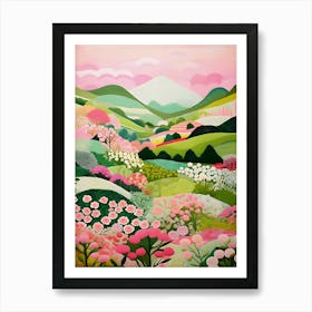 Colorful Scenery Summer Bright Vibrant Art Print