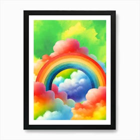 Rainbow Art, Colorful Art, Rainbow In The Sky, for kids Art Print