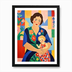 Mother And Child 1 Art Print