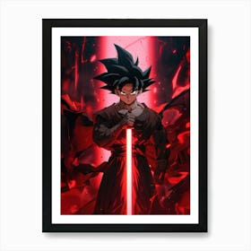 Dragon Ball Z Wallpaper 5 Art Print