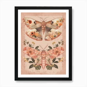 Butterfly Symphony William Morris Style 10 Art Print