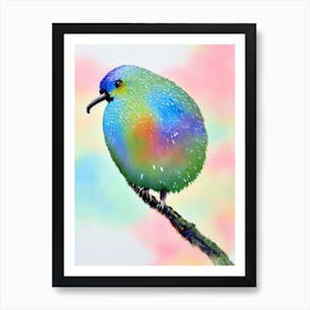 Kiwi Watercolour Bird Art Print