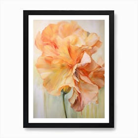 Fall Flower Painting Amaryllis 2 Art Print