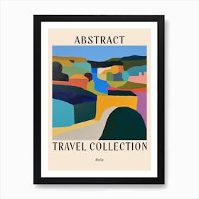 Abstract Travel Collection Poster Malta 4 Art Print