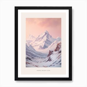 Dreamy Winter National Park Poster  Aoraki Mount Cook National Park New Zealand 3 Art Print