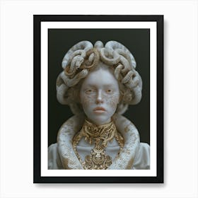 "Nagash Editorial: Woman in Snake Headdress" Art Print