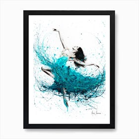Ballerina Waves  Art Print