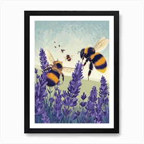 Meliponini Bee Storybook Illustrations 13 Art Print