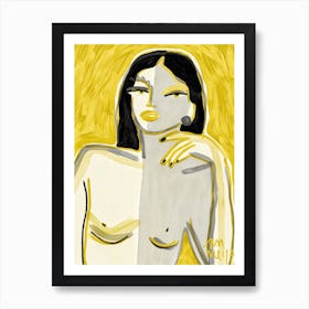 Yellow Girl Art Print