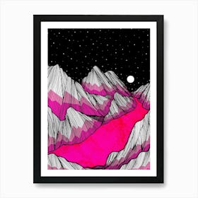 Pink River Art Print