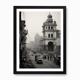 Lahore, Pakistan, Black And White Old Photo 3 Art Print