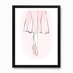 Ballerina Girl Art Print