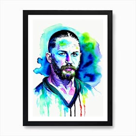 Tom Hardy In Warrior Watercolor 2 Art Print