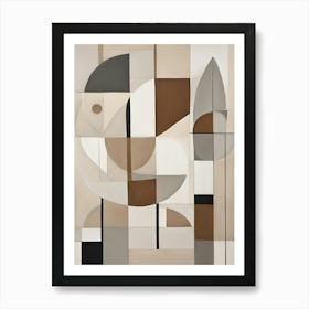 Abstract Mid Century Neutral Poster