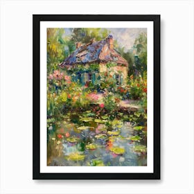  Floral Garden Fairy Pond 7 Art Print