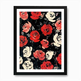 Red Roses Art Print