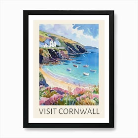 Visit Cornwall Travel Poster Art Print