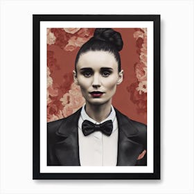 Rooney Mara Illustration Movies Art Print