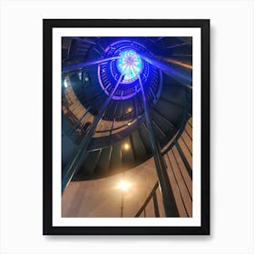 Spiral to the colour Art Print