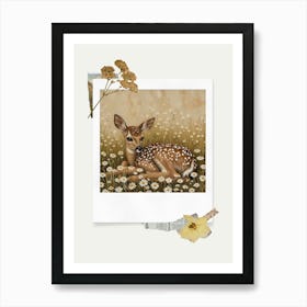 Scrapbook Fawn Fairycore Painting 2 Poster