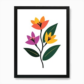 Flowers On A Branch 2 Art Print