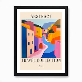 Abstract Travel Collection Poster Monaco 4 Art Print