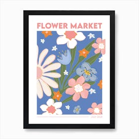 Flower Market Art Print