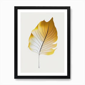 Marigold Leaf Abstract 4 Art Print
