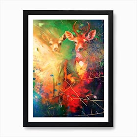 Animal Surreal Art Illustration In A Painting Style 12 Art Print